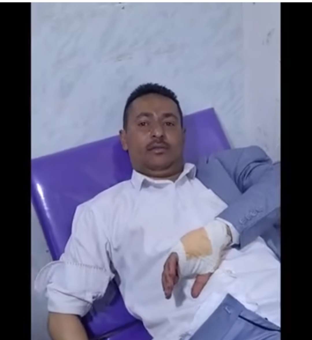 شاهد صورة اولية للموظف الذي تعرض للطعن قبل قليل